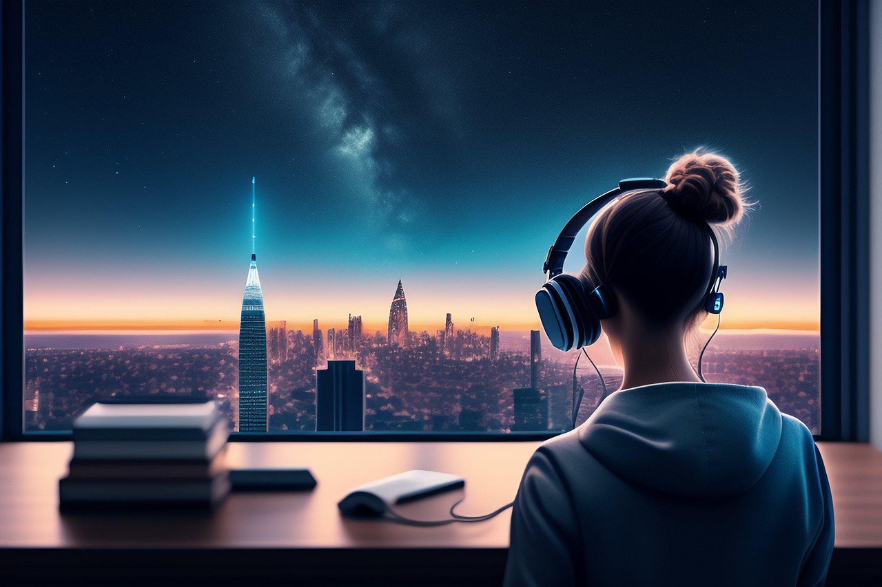 Computer met AI-software voor interieurontwerp Computer met AI-software voor interieurontwerp